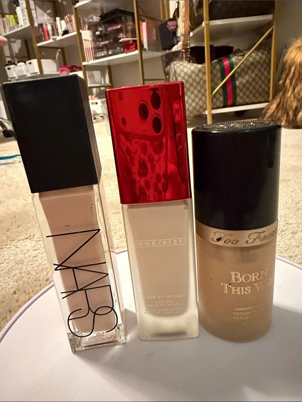NARS, ONE/SIZE, Too Faced Foundation 3 pc set